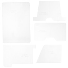 2Ensembles Pochoirs Transparent Pour Porte-Carte Cuir En DIY