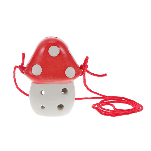 5Pcs Beginner 6-Hole Ocarina Kids Ceramic Mushroom Wind Instruments 2