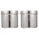 2Pièces Conteneur Stérilisation Inox Argenté Pour Coton 6