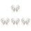 4Paires Oreilles Simulées Silicone Pour Nettoyage 2