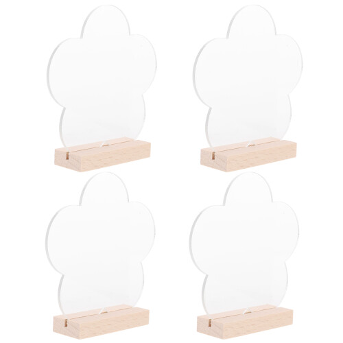 12Pièces Cartes De Table Mariage Transparent Design Élégant 2