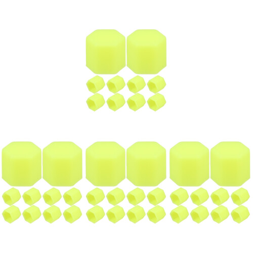 80Pièces Caches Écrous Silicone Lumineux Protection Auto 2