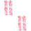 2Paires Ensanglantés Halloween En Polyester Multicolores Cosplay 7
