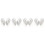 4Paires Oreilles Simulées Silicone Pour Nettoyage 4