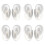 4Paires Oreilles Simulées Silicone Pour Nettoyage 5