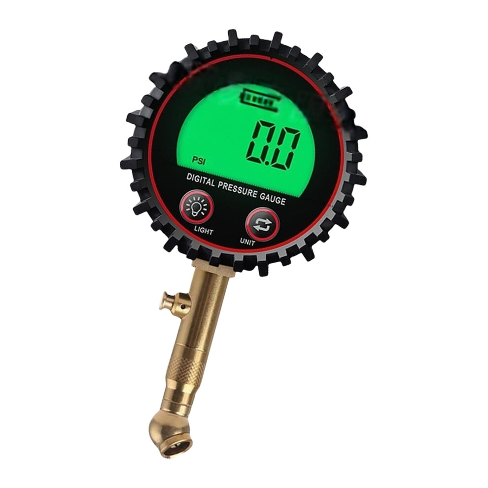Tire Pressure Gauge Screen Display For Accurate Readings Lightweight Compact Universal Car Model Compatibility Green 9347817058048