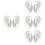 4Paires Oreilles Simulées Silicone Pour Nettoyage 6