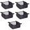 5Pcs Baby Stroller Storage Bottom Basket Black Oxford Cloth Organizer 10