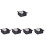 5Pcs Baby Stroller Storage Bottom Basket Black Oxford Cloth Organizer 8
