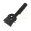 2Pcs Lightweight Black Mop Handle Clamp Easy Fix Mop Pole Adapter 10