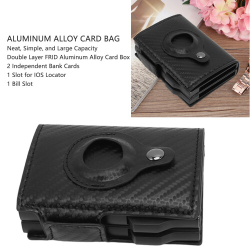 Multi-Function Aluminum Wallet Clip for iOS Locator, Black, 9.7cm 1
