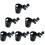 6Pcs Durable Black Stroller Drink Holders Compact Baby Bottle Cup Rack 8
