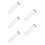 5Pairs Practical Maple Wood Drumsticks Blue Wool for Tongue Drum 4