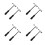 8Pcs Professional Tendon Tap Hammer Neuro Exam Tool Assorted Colors 6