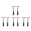 8Pcs Professional Tendon Tap Hammer Neuro Exam Tool Assorted Colors 7