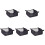 5Pcs Baby Stroller Storage Bottom Basket Black Oxford Cloth Organizer 5