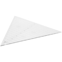 2Pièces Règle Triangle Blanche Robuste Pour Couture DIY