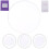 2Pièces Lentilles Protectrices Quartz Rondes Transparentes Pour 9