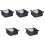 5Pcs Baby Stroller Storage Bottom Basket Black Oxford Cloth Organizer 6