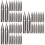 60Pcs Fountain Pen Replacement Nibs Silver Metal Smooth Writing Tips 6