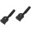 2Pcs Lightweight Black Mop Handle Clamp Easy Fix Mop Pole Adapter 6