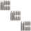 60Pcs Fountain Pen Replacement Nibs Silver Metal Smooth Writing Tips 8