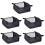 5Pcs Baby Stroller Storage Bottom Basket Black Oxford Cloth Organizer 9