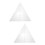 2Pièces Règle Triangle Blanche Robuste Pour Couture DIY 5
