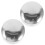 12Pièces Caps De Tube En Inox Pour Argentées Usage 1
