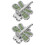 2Pièces Marqueurs Golf Vert En Aluminium Durable Avec Clip 7