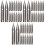 60Pcs Fountain Pen Replacement Nibs Silver Metal Smooth Writing Tips 3