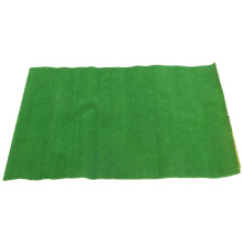 2Pcs Green Fake Turf Mats Plastic Lawn Artificial Turf for Diorama