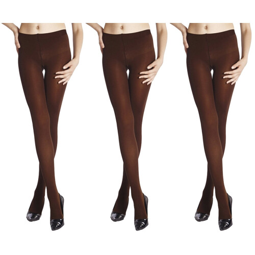 3Pièces Collants Élégants Café Femme Élastiques Durable Usage Varié 2