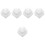20Pcs Foam Heart Cake Models White for Cake Decorating and Display 6