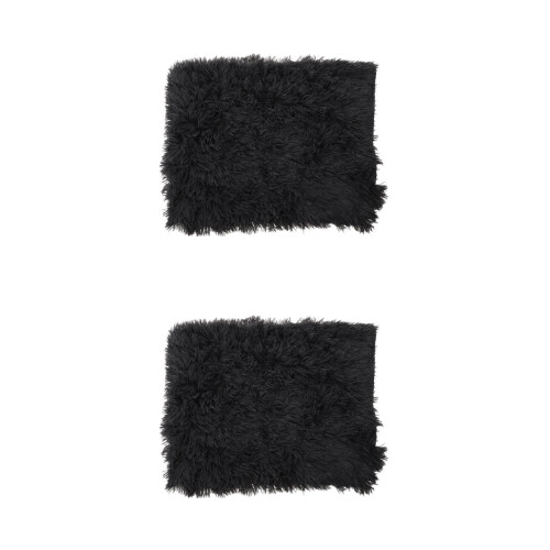 2Pièces Coussin Noir Épais Confortable Pour Animaux 2