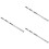3Pcs Durable Stainless Steel Soil Sampler Grain Powder Probe Silver 8