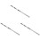 3Pcs Durable Stainless Steel Soil Sampler Grain Powder Probe Silver 4