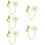 5Pcs White Crochet Car Rearview Mirror Hanging Ornament 10