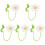 5Pcs White Crochet Car Rearview Mirror Hanging Ornament 2