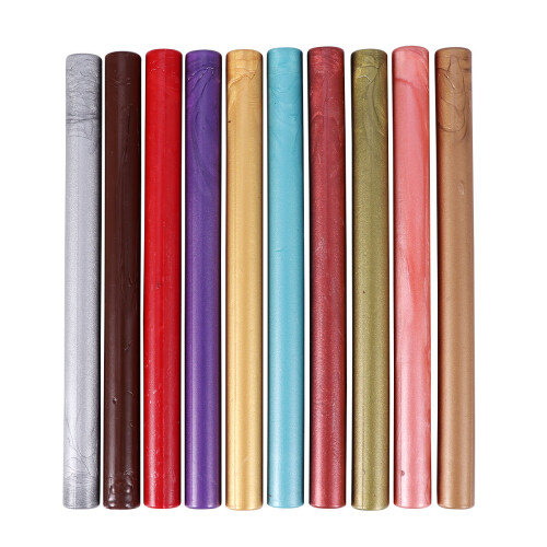 30Pièces Perles De Cire Cachet Vintage Couleurs Multiples Pour Lettres