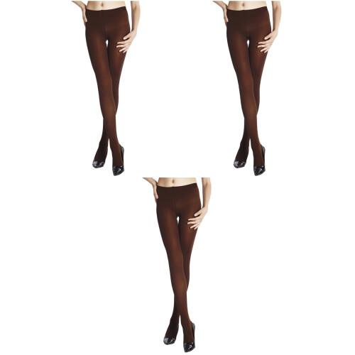 3Pièces Collants Élégants Café Femme Élastiques Durable Usage Varié 1