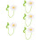5Pcs White Crochet Car Rearview Mirror Hanging Ornament 9
