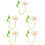5Pcs White Crochet Car Rearview Mirror Hanging Ornament 5