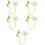 5Pcs White Crochet Car Rearview Mirror Hanging Ornament 6