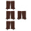 4Paires Couvre-Bottes Cuir Pour Costume Médiéval 4