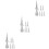 18Pcs Decorative Iron Fence Post Caps Silver Durable Outdoor Covers 7
