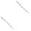 2Pièces Outil Pince 4 Griffes Maniucure Acier Argent 4