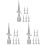 18Pcs Decorative Iron Fence Post Caps Silver Durable Outdoor Covers 5