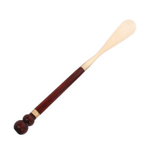 4Pcs Multi Color Wooden Shoe Horns Long Handle Senior Shoe Lifter Tool