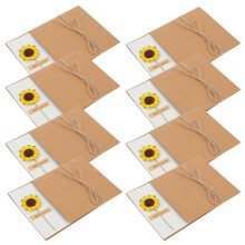 16Pcs Multi Color Handwriting Floral Festival Greeting Cards